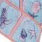 2.5" Coastal Blocks Wired Ribbon for Wreaths, Crafts, and Decoration - Nautical, Beach, Summer (Coral, Turquoise, Blue, White, 10 Yards)